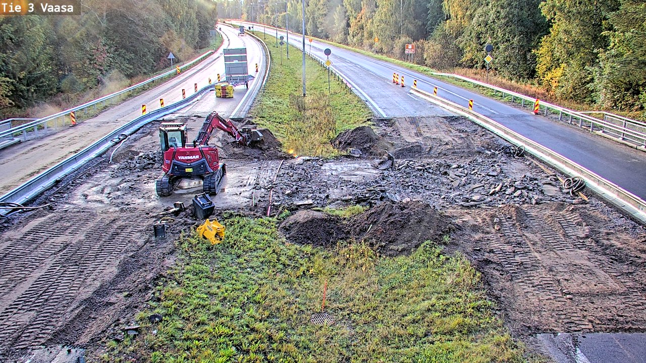 Kelikamerat Kuva Tie 3 Vaasa (puomi), Vaasa, Pohjanmaa