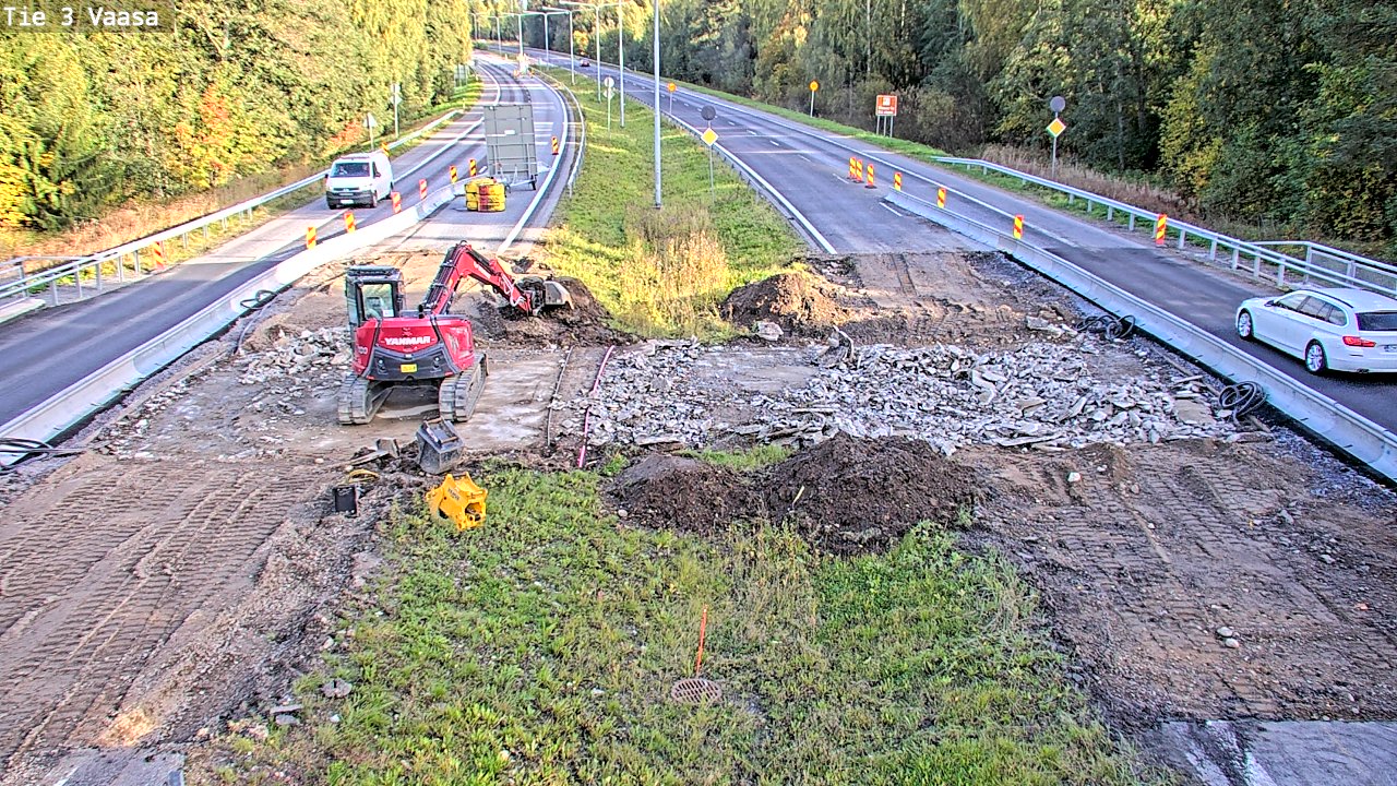 Kelikamerat Kuva Tie 3 Vaasa (puomi), Vaasa, Pohjanmaa