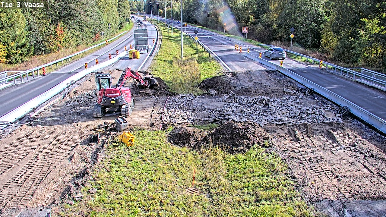Kelikamerat Kuva Tie 3 Vaasa (puomi), Vaasa, Pohjanmaa