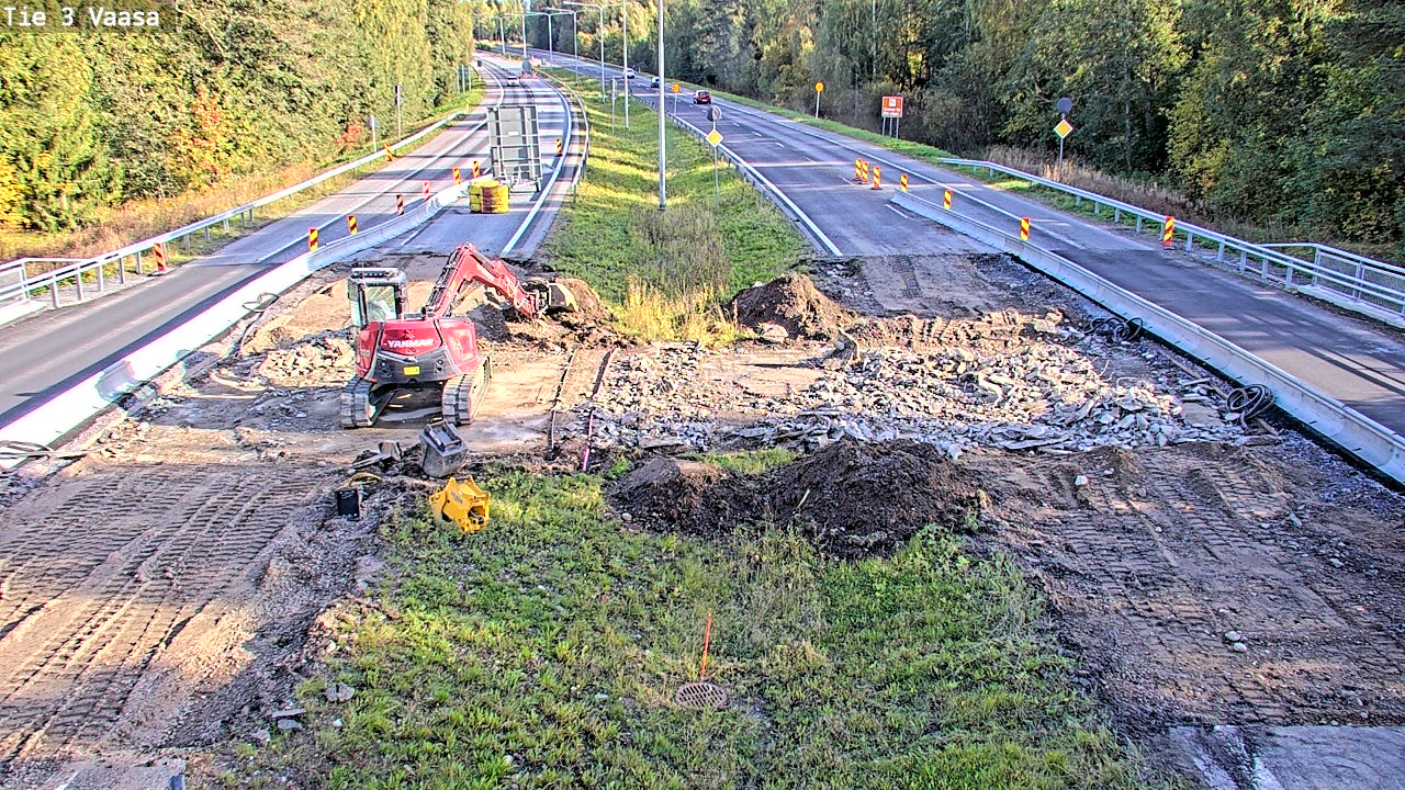 Kelikamerat Kuva Tie 3 Vaasa (puomi), Vaasa, Pohjanmaa