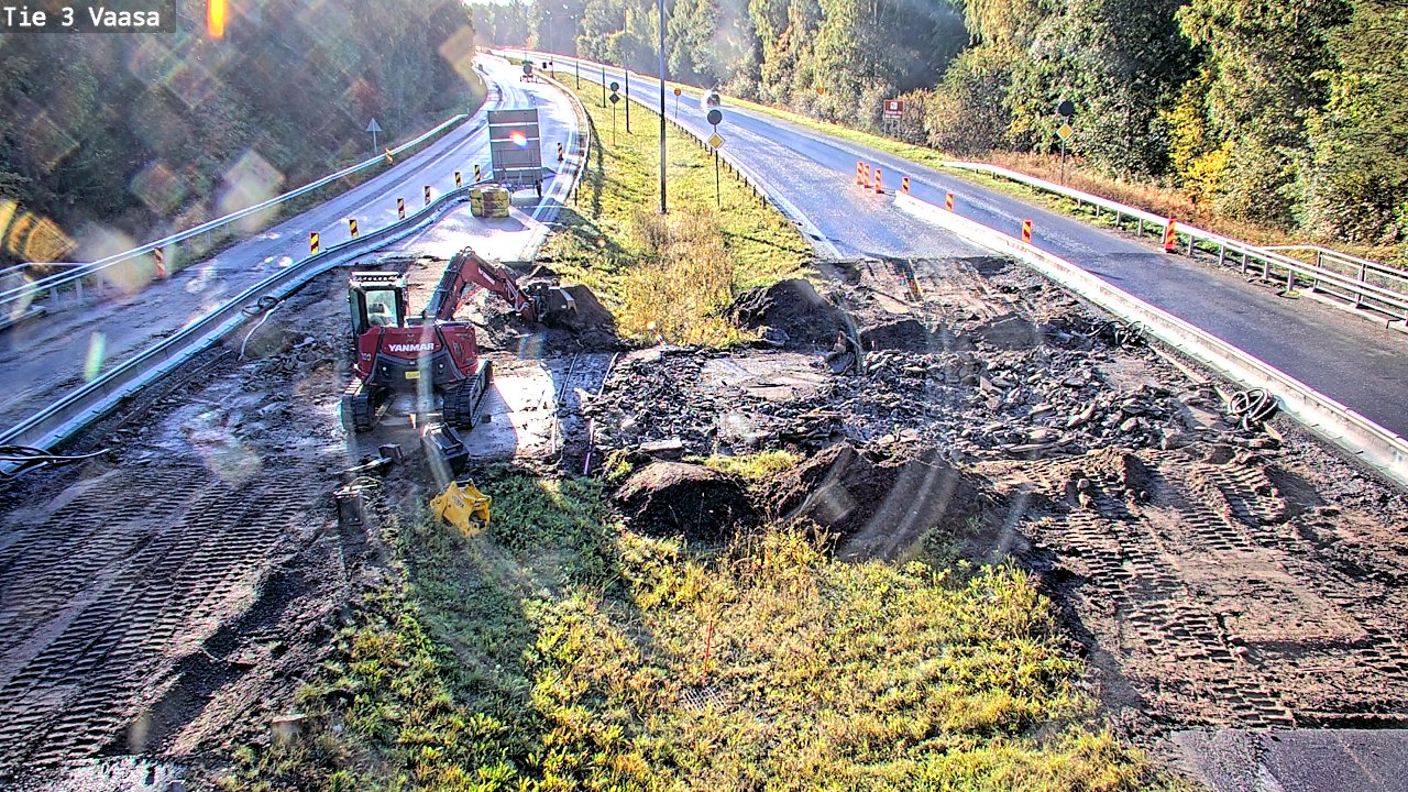 Kelikamerat Kuva Tie 3 Vaasa (puomi), Vaasa, Pohjanmaa