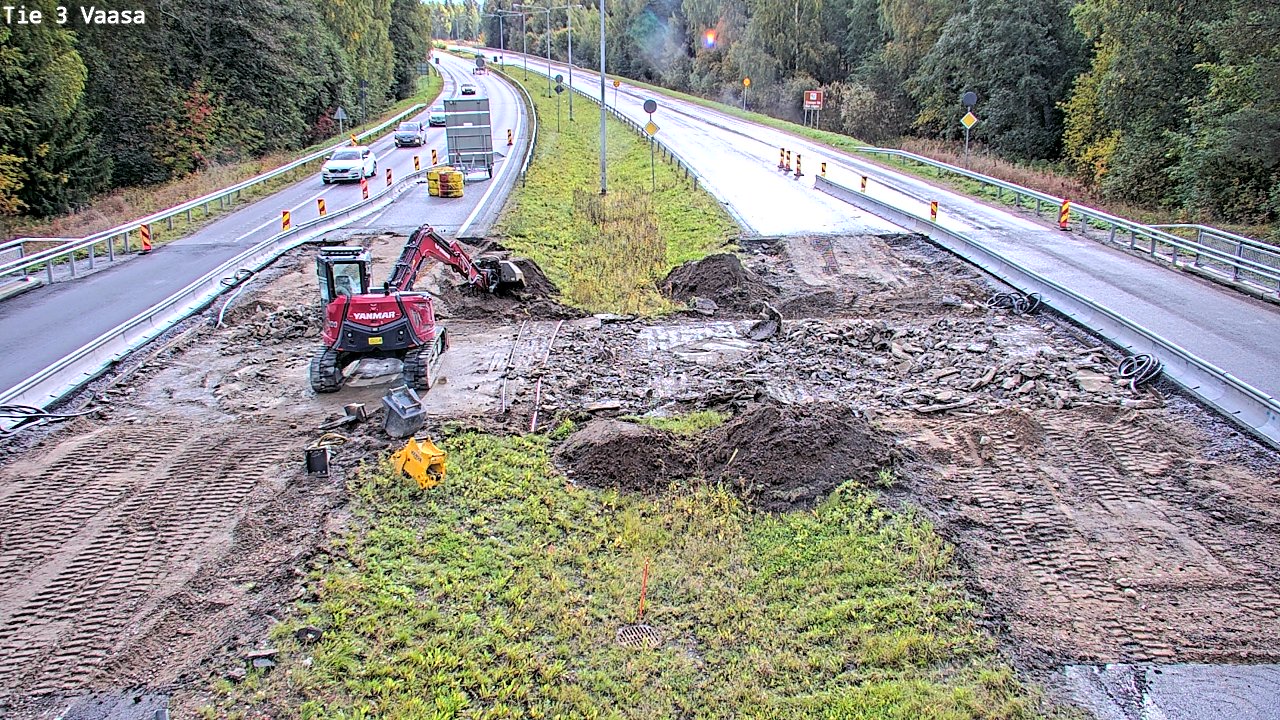 Kelikamerat Kuva Tie 3 Vaasa (puomi), Vaasa, Pohjanmaa