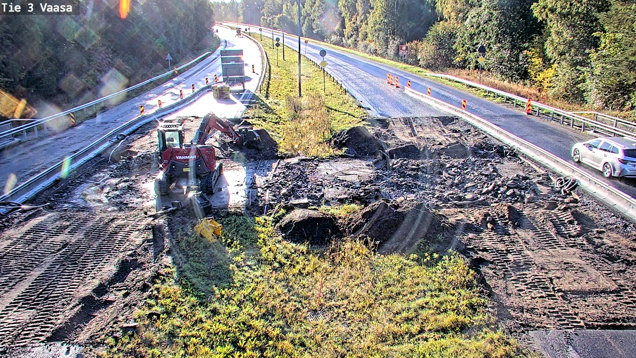 Kelikamerat Kuva Tie 3 Vaasa (puomi), Vaasa, Pohjanmaa