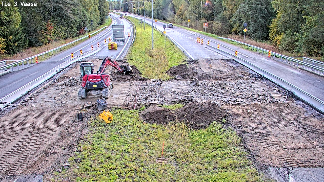 Kelikamerat Kuva Tie 3 Vaasa (puomi), Vaasa, Pohjanmaa