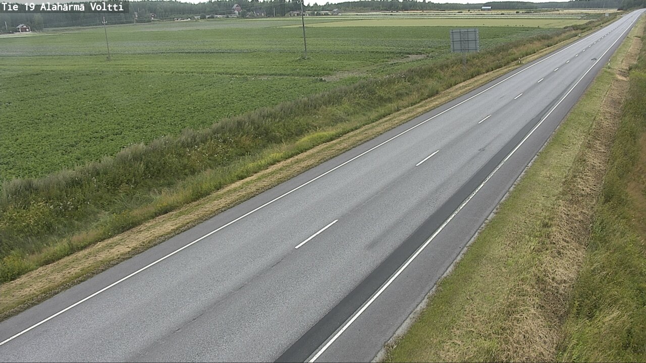 Weather Camera Image Väg 19 Alahärmä, Voltti, Kauhava, Etelä-Pohjanmaa
