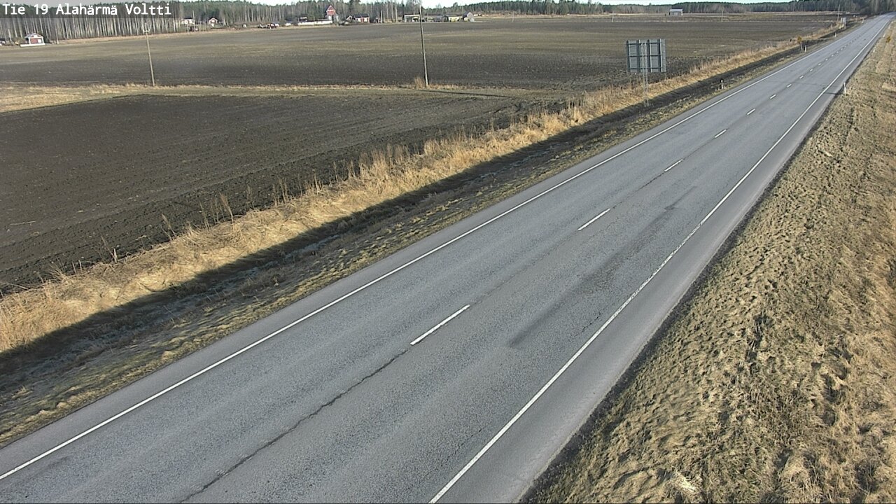 Weather Camera Image Väg 19 Alahärmä, Voltti, Kauhava, Etelä-Pohjanmaa