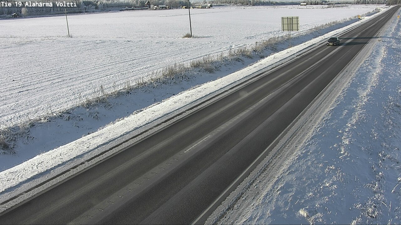 Weather Camera Image Väg 19 Alahärmä, Voltti, Kauhava, Etelä-Pohjanmaa