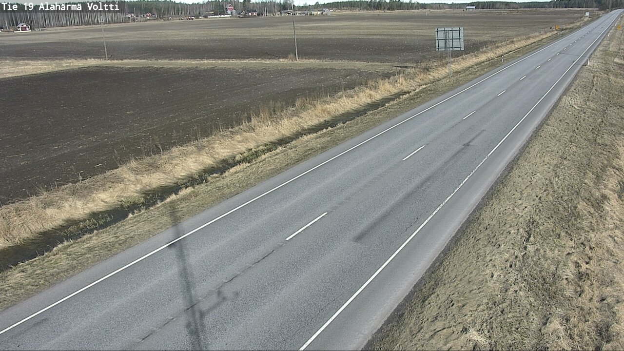 Weather Camera Image Väg 19 Alahärmä, Voltti, Kauhava, Etelä-Pohjanmaa