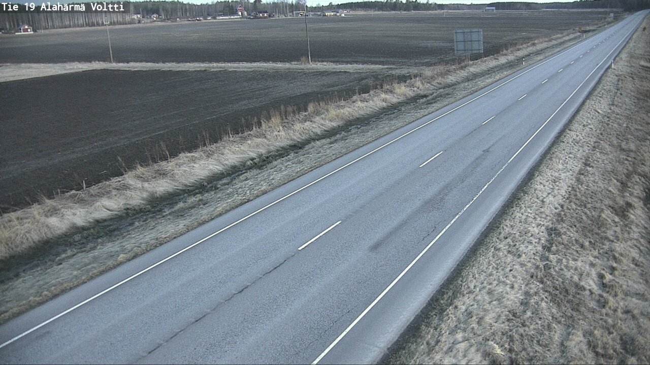 Weather Camera Image Väg 19 Alahärmä, Voltti, Kauhava, Etelä-Pohjanmaa