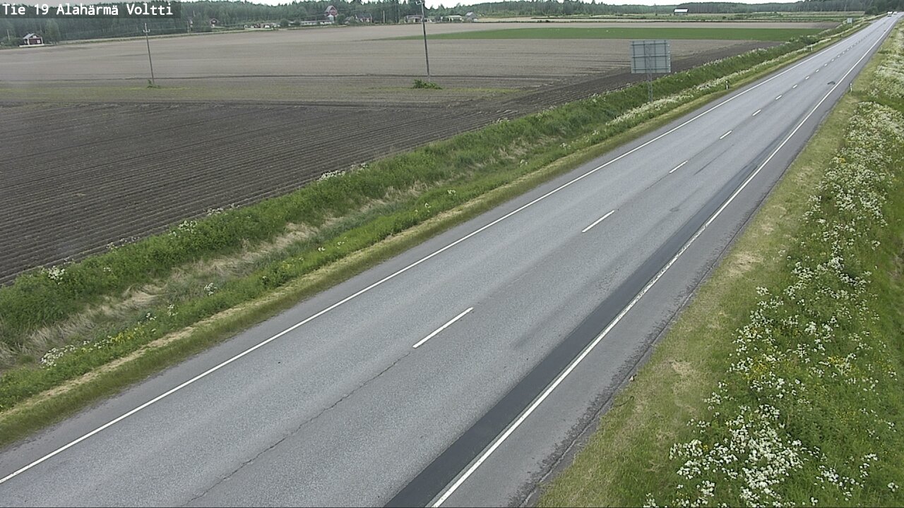 Weather Camera Image Väg 19 Alahärmä, Voltti, Kauhava, Etelä-Pohjanmaa