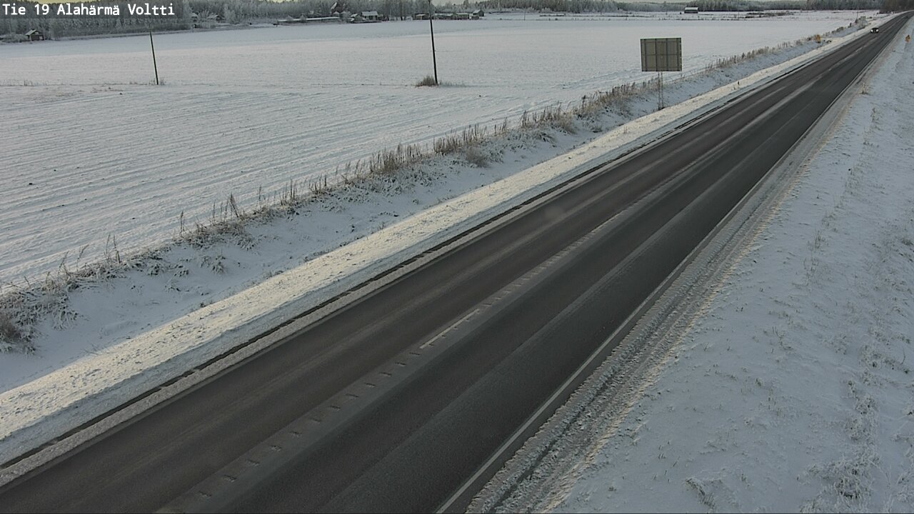 Weather Camera Image Väg 19 Alahärmä, Voltti, Kauhava, Etelä-Pohjanmaa