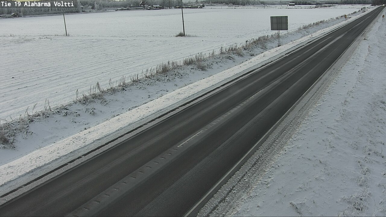 Weather Camera Image Väg 19 Alahärmä, Voltti, Kauhava, Etelä-Pohjanmaa