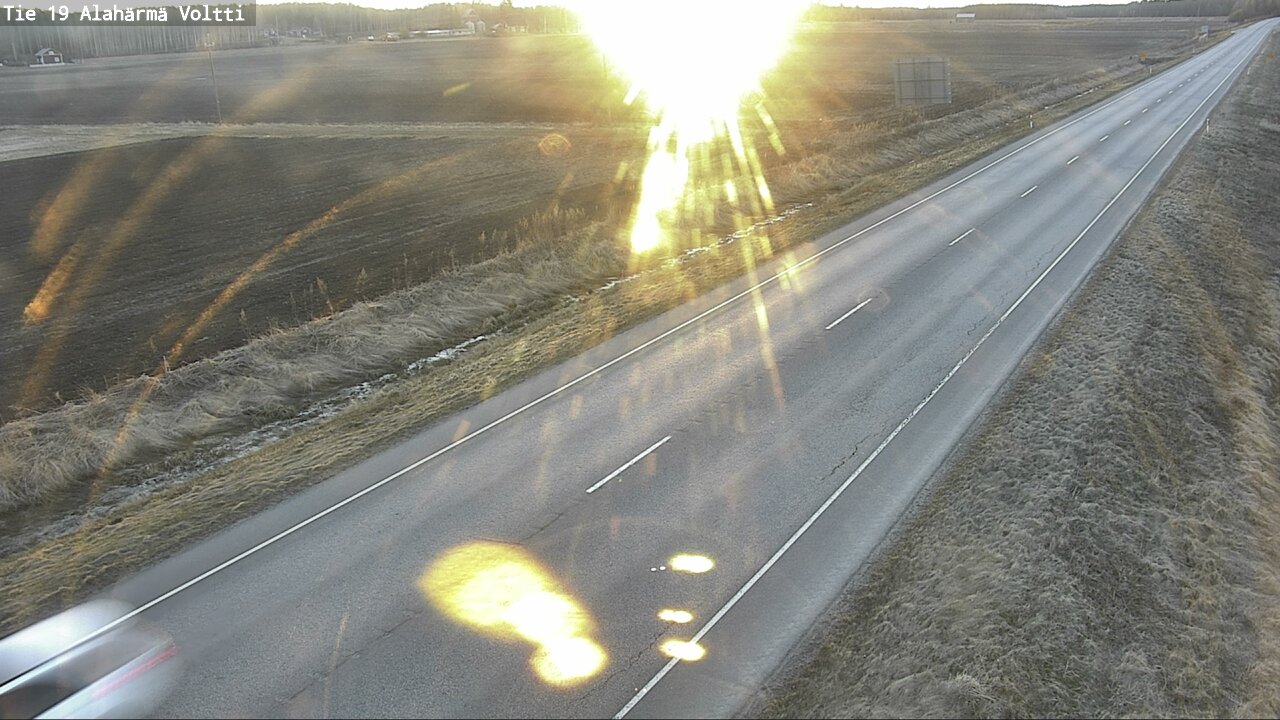 Weather Camera Image Väg 19 Alahärmä, Voltti, Kauhava, Etelä-Pohjanmaa