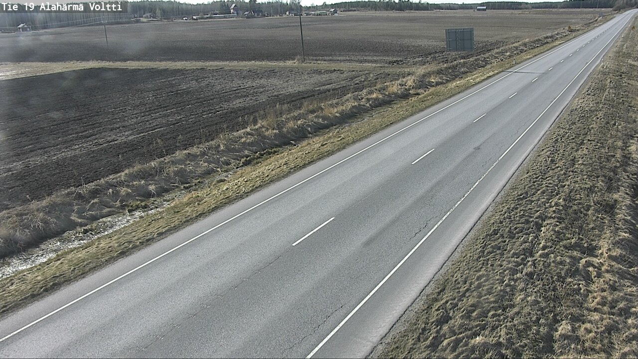 Weather Camera Image Väg 19 Alahärmä, Voltti, Kauhava, Etelä-Pohjanmaa