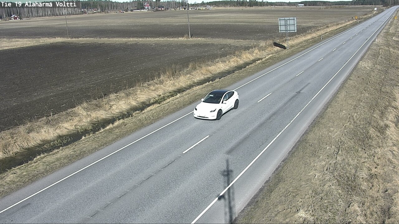 Weather Camera Image Väg 19 Alahärmä, Voltti, Kauhava, Etelä-Pohjanmaa
