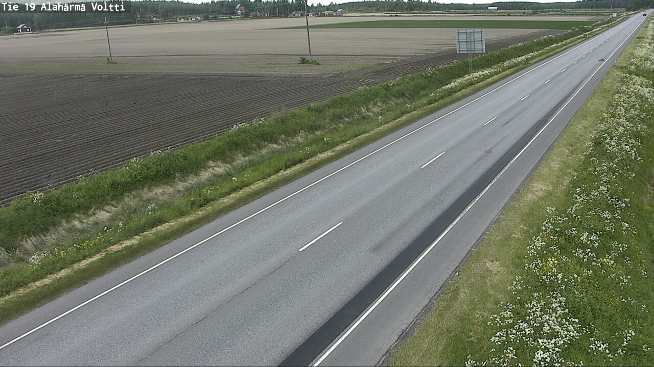 Weather Camera Image Väg 19 Alahärmä, Voltti, Kauhava, Etelä-Pohjanmaa