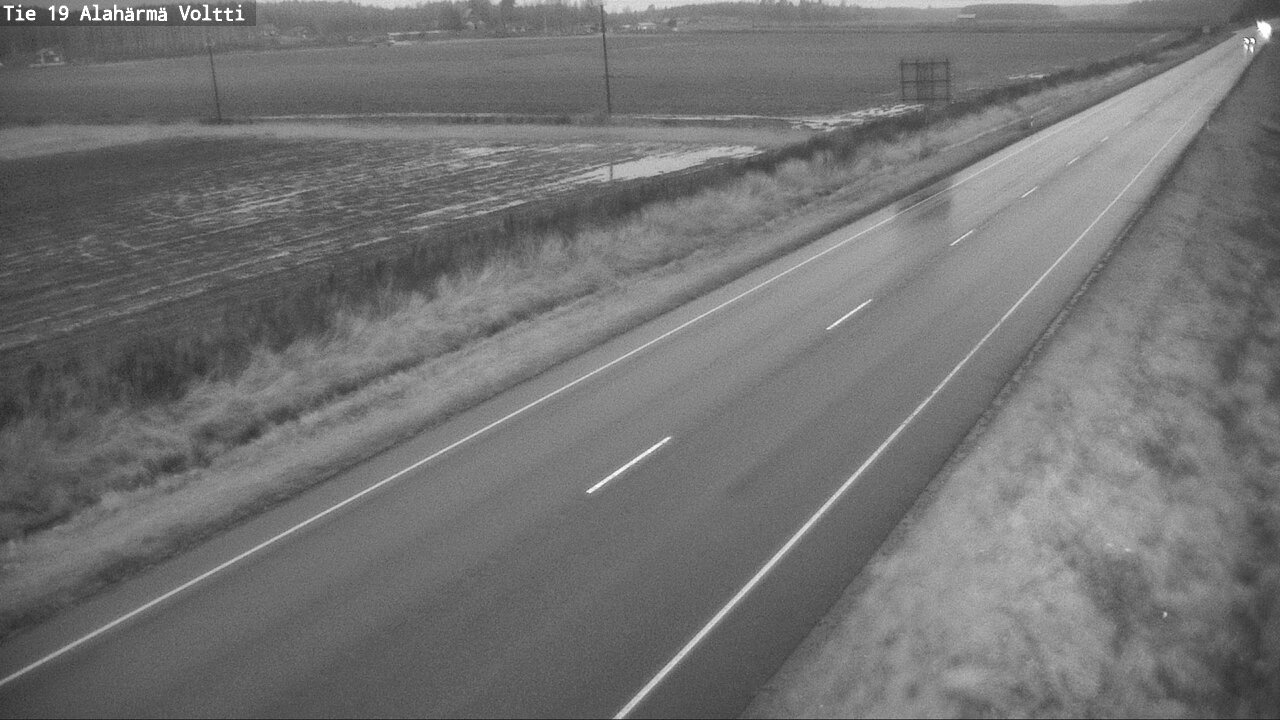 Weather Camera Image Väg 19 Alahärmä, Voltti, Kauhava, Etelä-Pohjanmaa