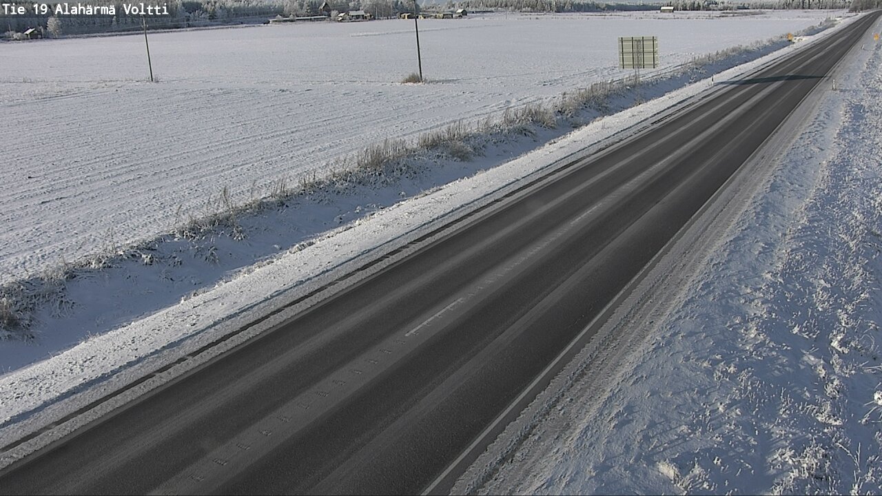 Weather Camera Image Väg 19 Alahärmä, Voltti, Kauhava, Etelä-Pohjanmaa