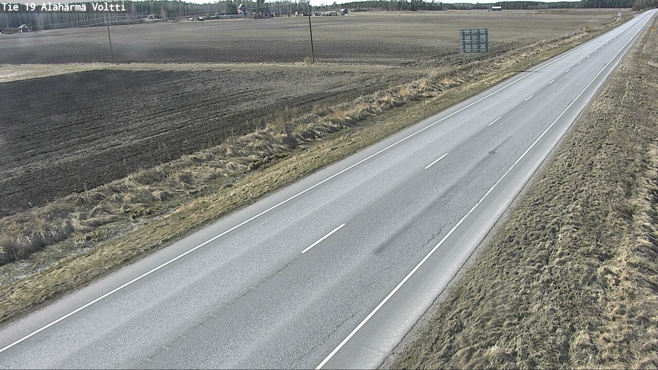 Weather Camera Image Väg 19 Alahärmä, Voltti, Kauhava, Etelä-Pohjanmaa
