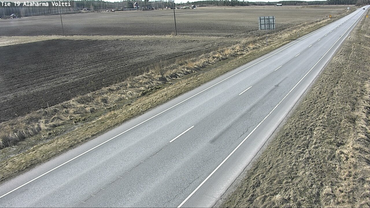 Weather Camera Image Väg 19 Alahärmä, Voltti, Kauhava, Etelä-Pohjanmaa