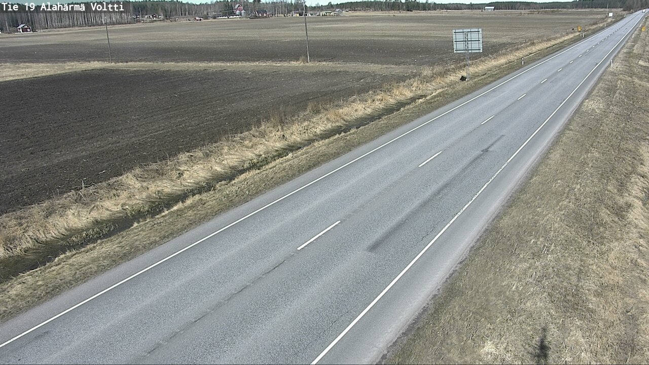 Weather Camera Image Väg 19 Alahärmä, Voltti, Kauhava, Etelä-Pohjanmaa