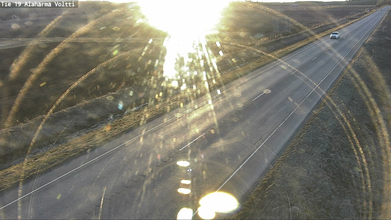 Weather Camera Image Väg 19 Alahärmä, Voltti, Kauhava, Etelä-Pohjanmaa