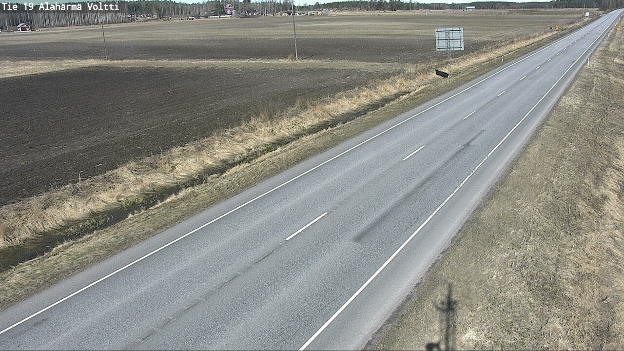 Weather Camera Image Väg 19 Alahärmä, Voltti, Kauhava, Etelä-Pohjanmaa