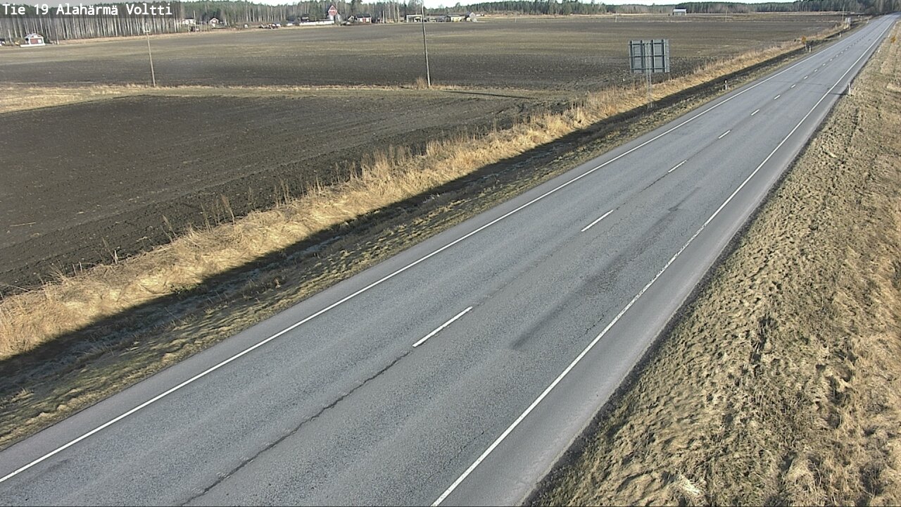Weather Camera Image Väg 19 Alahärmä, Voltti, Kauhava, Etelä-Pohjanmaa