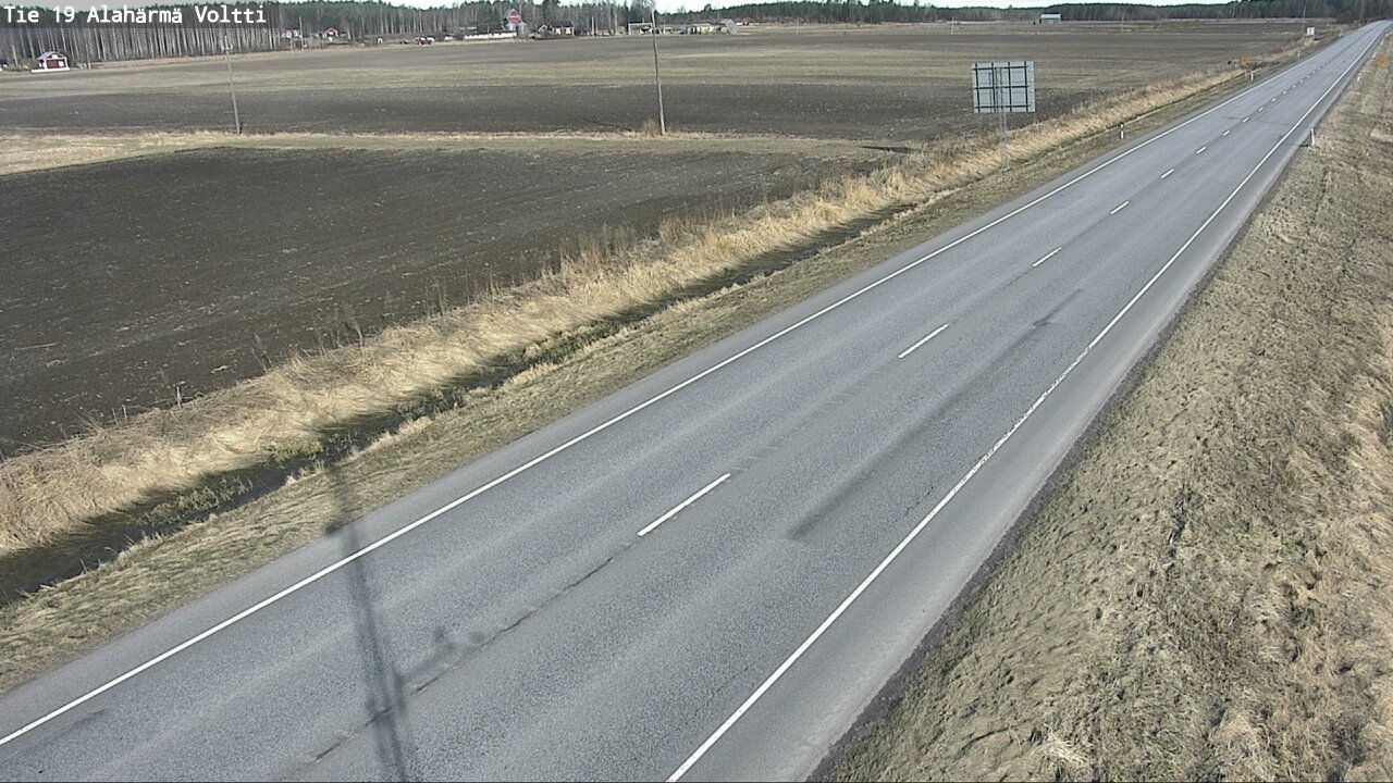 Weather Camera Image Väg 19 Alahärmä, Voltti, Kauhava, Etelä-Pohjanmaa
