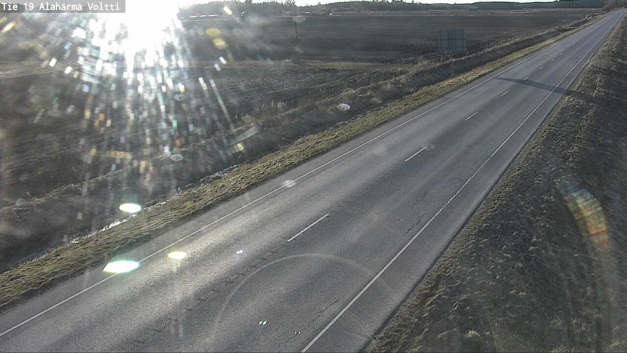 Weather Camera Image Väg 19 Alahärmä, Voltti, Kauhava, Etelä-Pohjanmaa