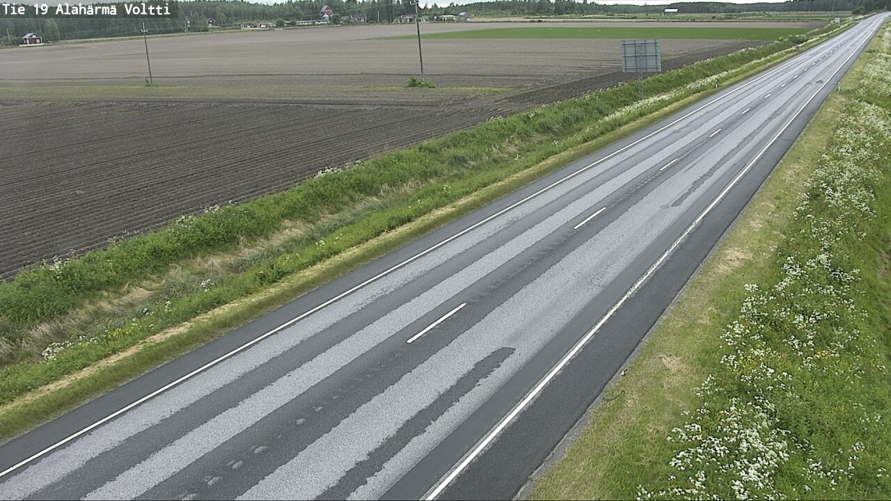 Weather Camera Image Väg 19 Alahärmä, Voltti, Kauhava, Etelä-Pohjanmaa