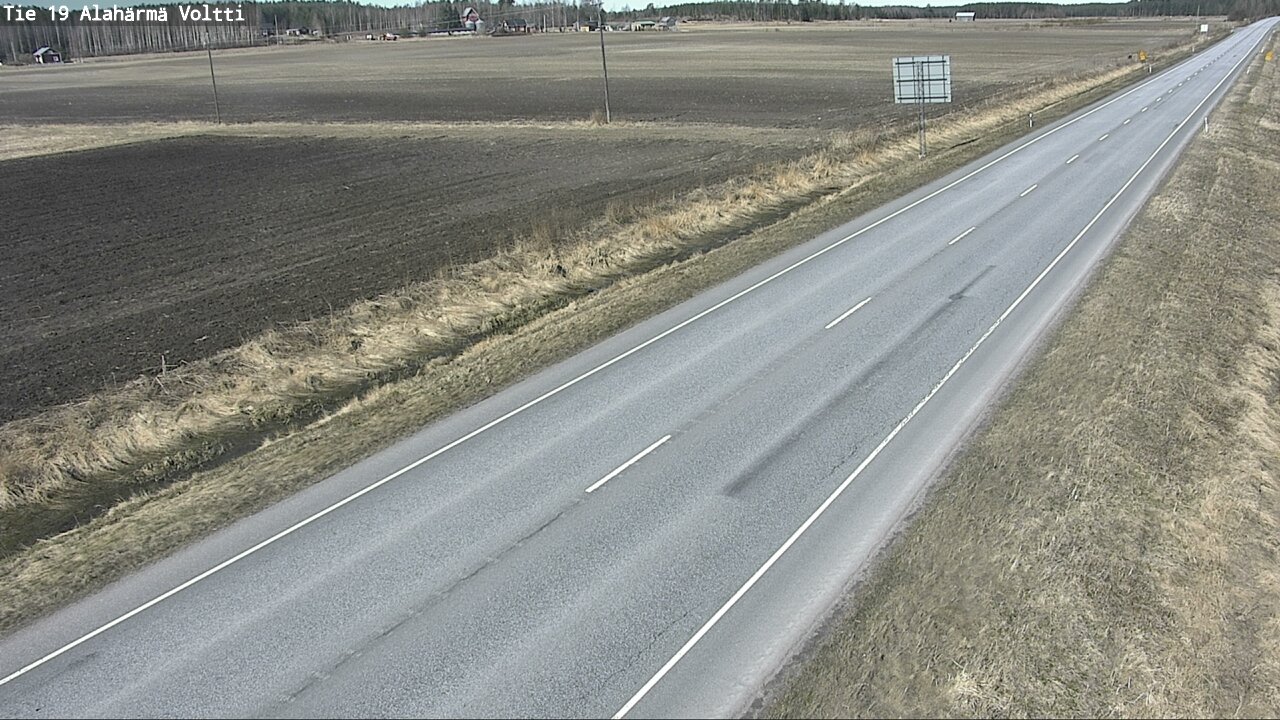 Weather Camera Image Väg 19 Alahärmä, Voltti, Kauhava, Etelä-Pohjanmaa