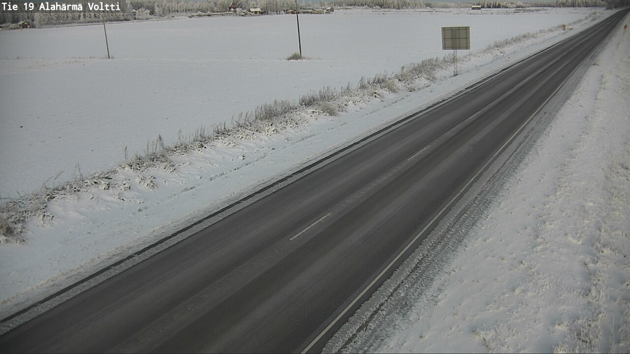 Weather Camera Image Väg 19 Alahärmä, Voltti, Kauhava, Etelä-Pohjanmaa