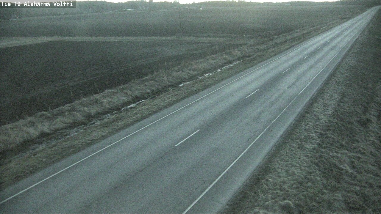 Weather Camera Image Väg 19 Alahärmä, Voltti, Kauhava, Etelä-Pohjanmaa