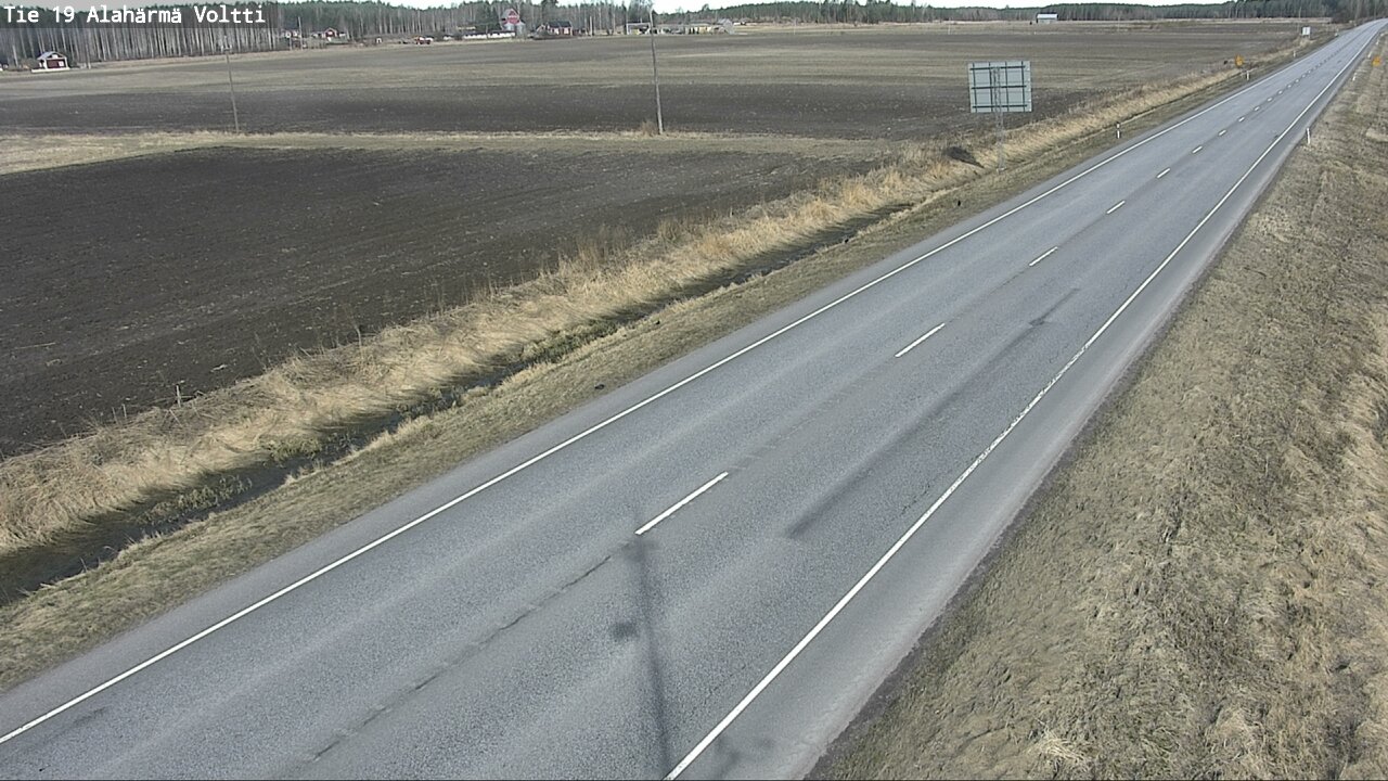 Weather Camera Image Väg 19 Alahärmä, Voltti, Kauhava, Etelä-Pohjanmaa