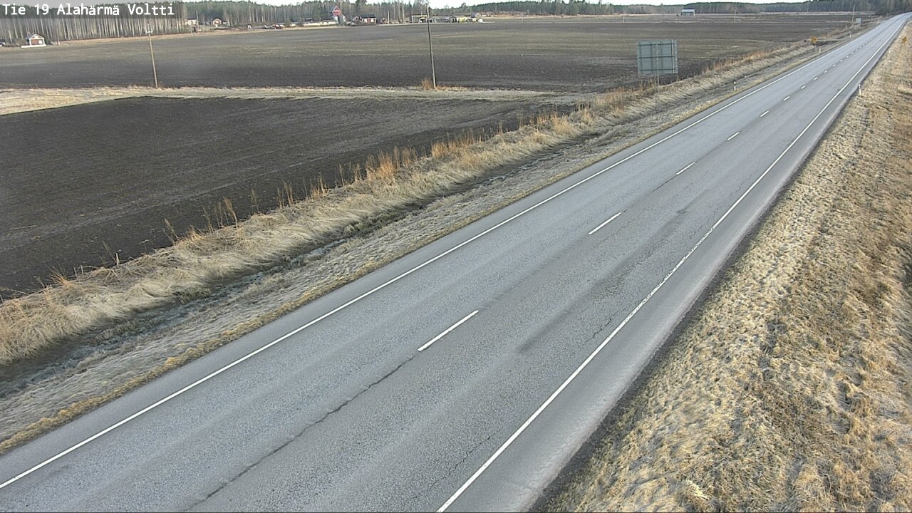 Weather Camera Image Väg 19 Alahärmä, Voltti, Kauhava, Etelä-Pohjanmaa
