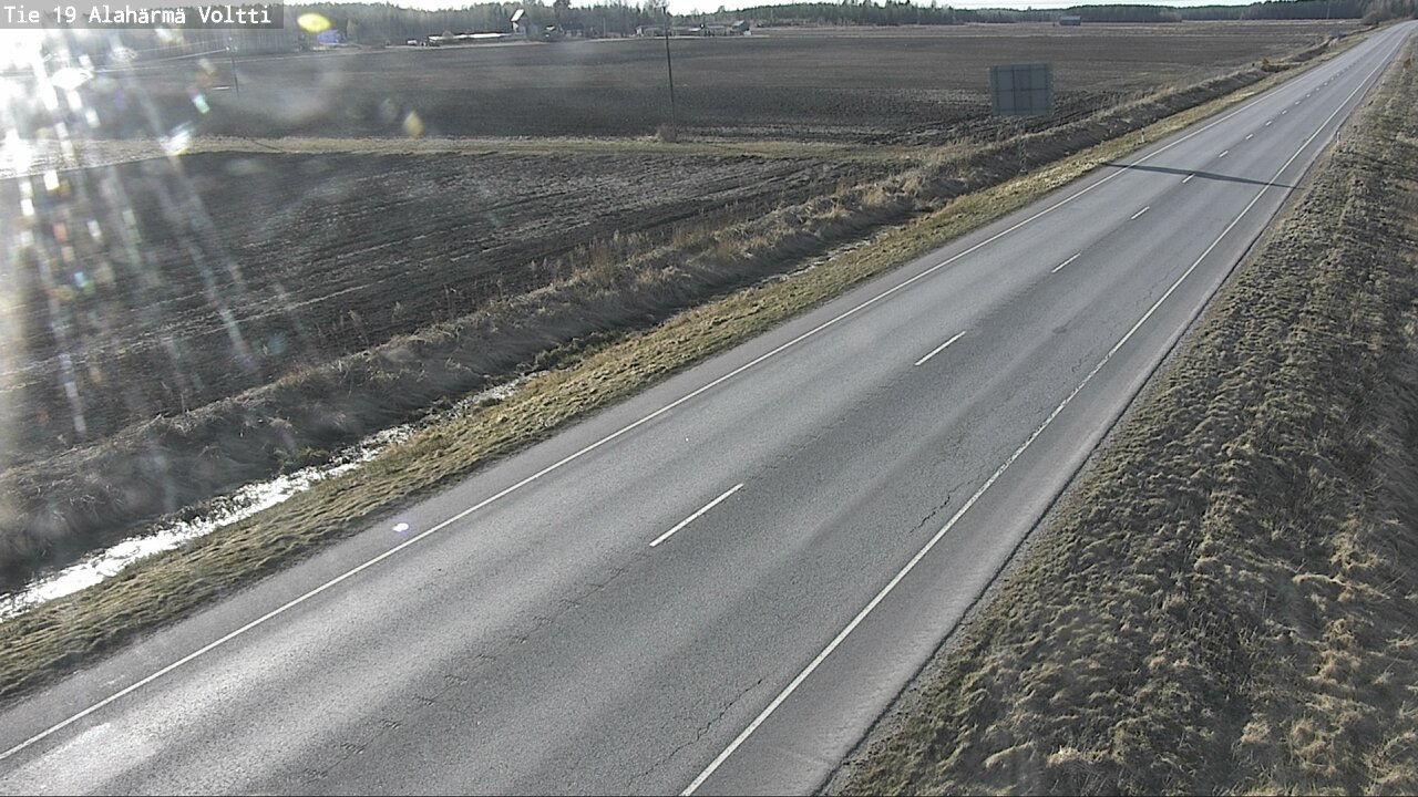 Weather Camera Image Väg 19 Alahärmä, Voltti, Kauhava, Etelä-Pohjanmaa