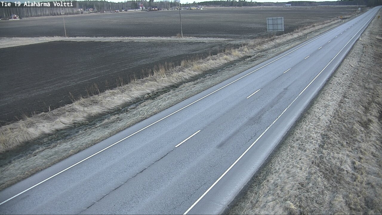 Weather Camera Image Väg 19 Alahärmä, Voltti, Kauhava, Etelä-Pohjanmaa