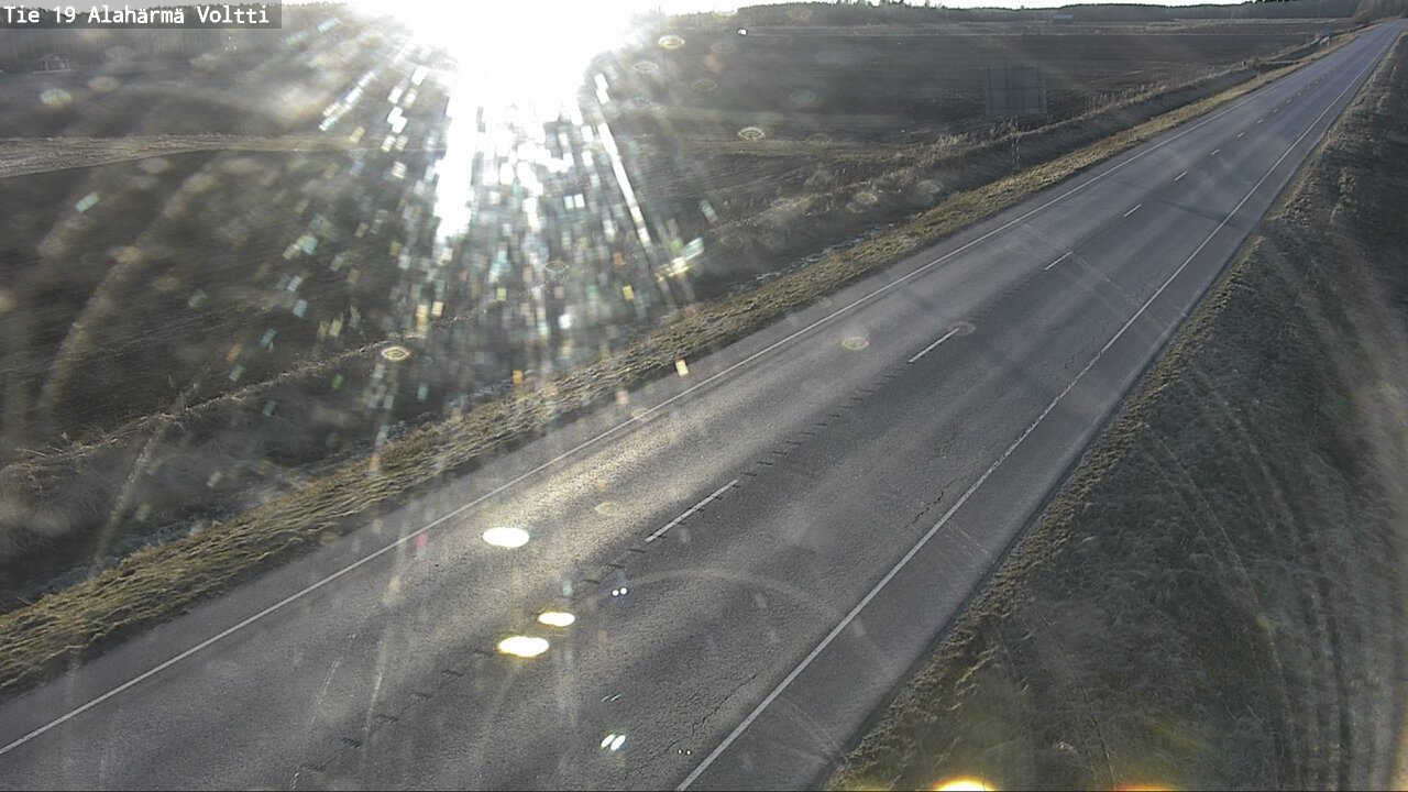 Weather Camera Image Väg 19 Alahärmä, Voltti, Kauhava, Etelä-Pohjanmaa