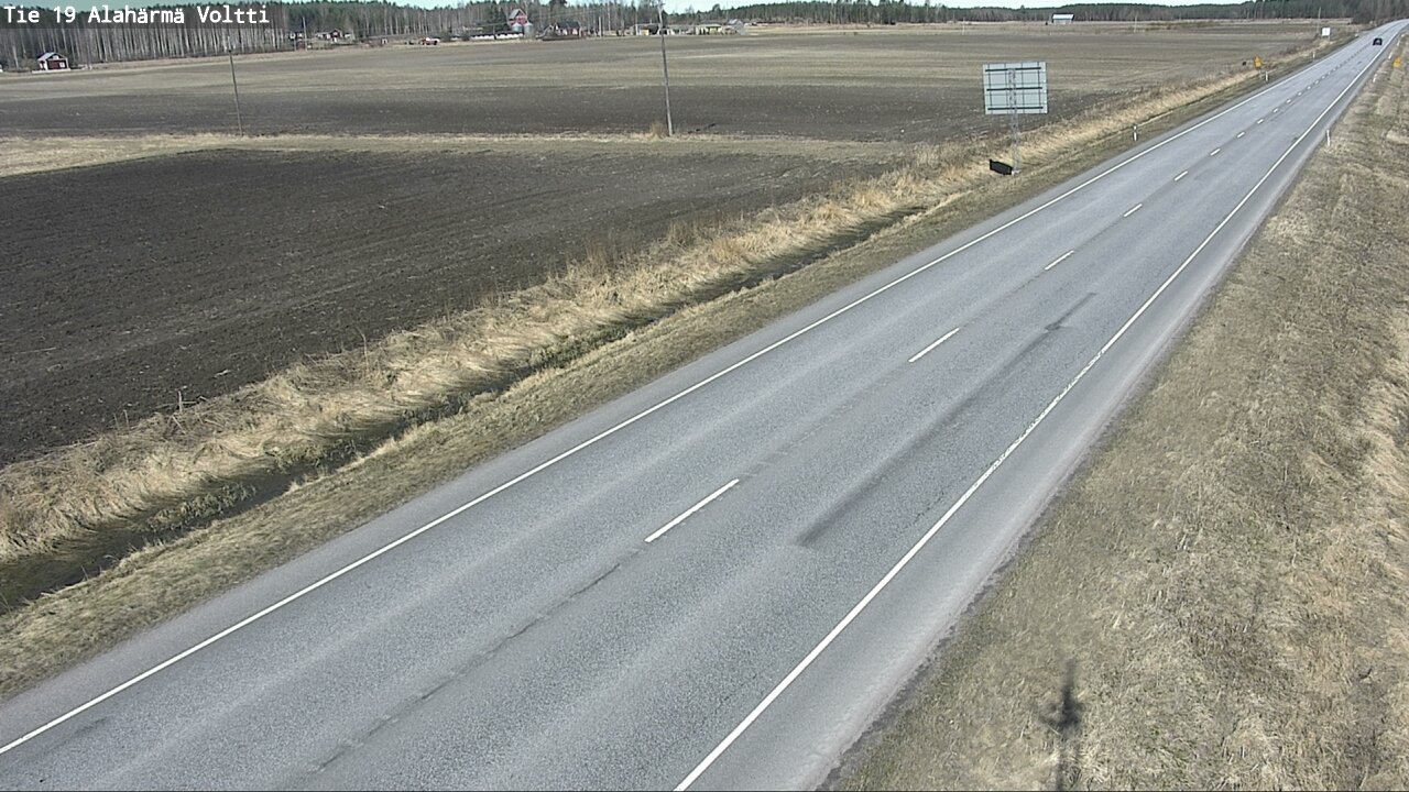 Weather Camera Image Väg 19 Alahärmä, Voltti, Kauhava, Etelä-Pohjanmaa