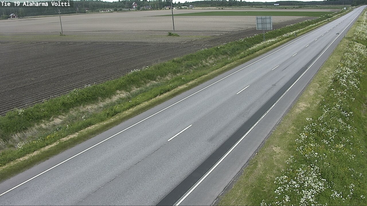 Weather Camera Image Väg 19 Alahärmä, Voltti, Kauhava, Etelä-Pohjanmaa