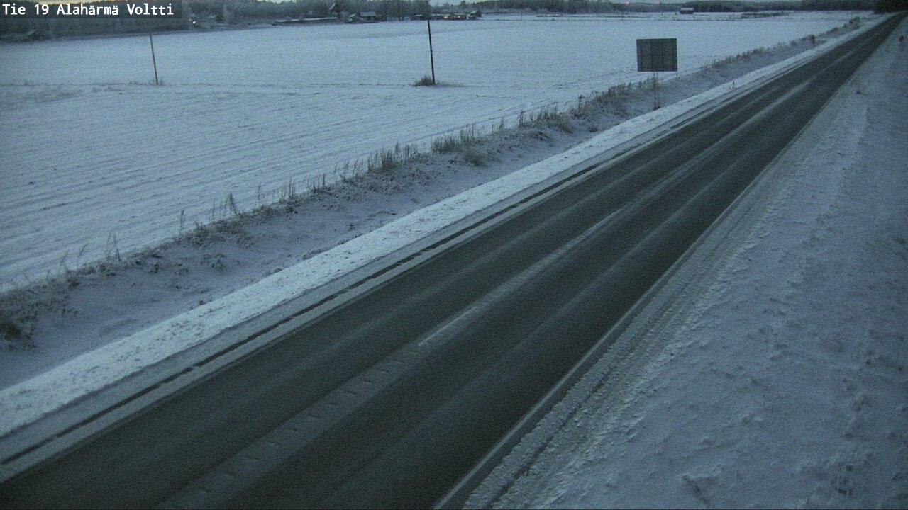 Weather Camera Image Väg 19 Alahärmä, Voltti, Kauhava, Etelä-Pohjanmaa