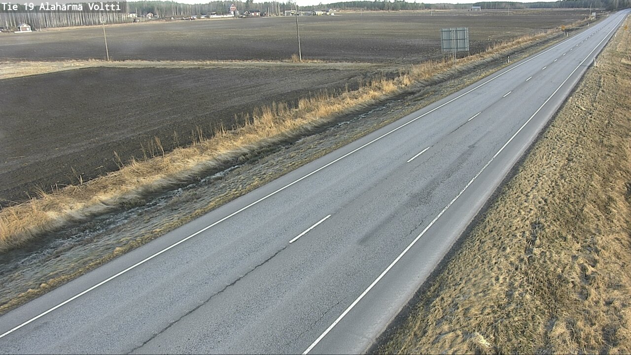 Weather Camera Image Väg 19 Alahärmä, Voltti, Kauhava, Etelä-Pohjanmaa