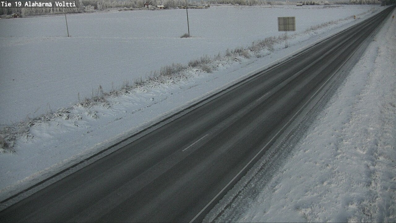 Weather Camera Image Väg 19 Alahärmä, Voltti, Kauhava, Etelä-Pohjanmaa