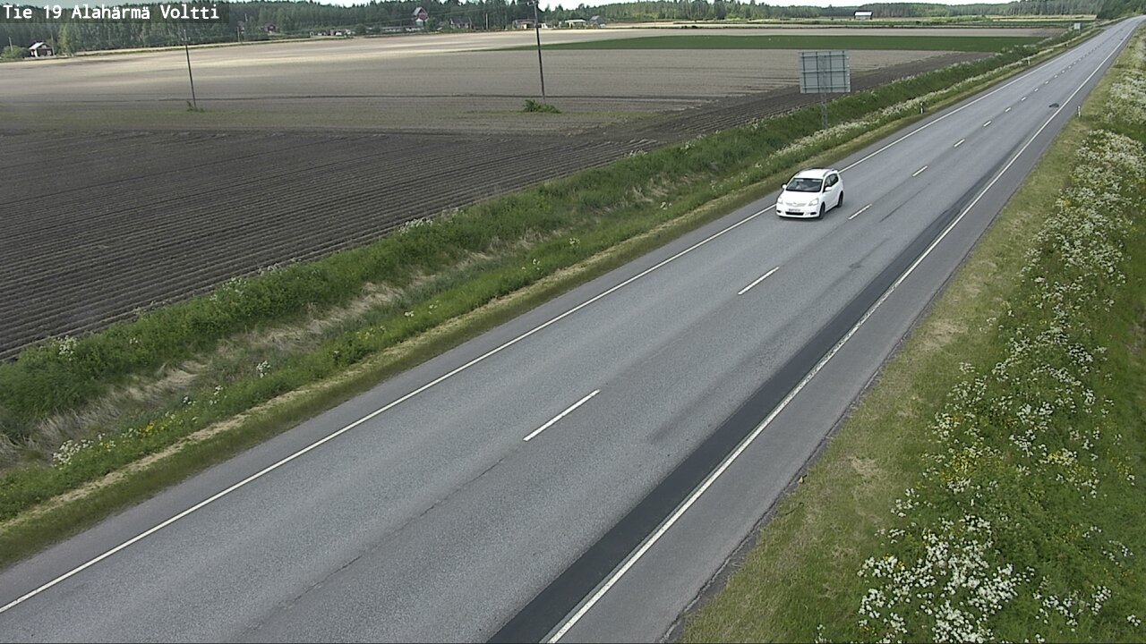 Weather Camera Image Väg 19 Alahärmä, Voltti, Kauhava, Etelä-Pohjanmaa