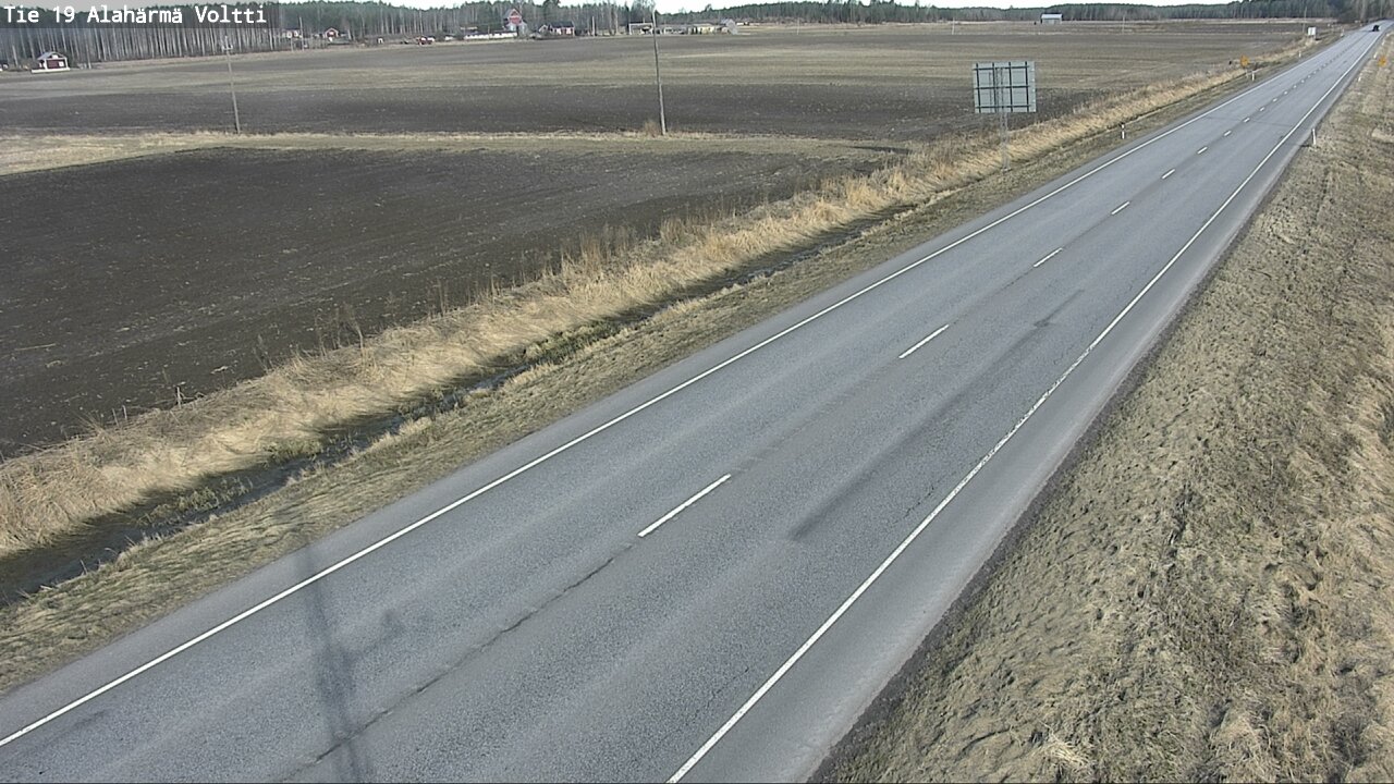 Weather Camera Image Väg 19 Alahärmä, Voltti, Kauhava, Etelä-Pohjanmaa