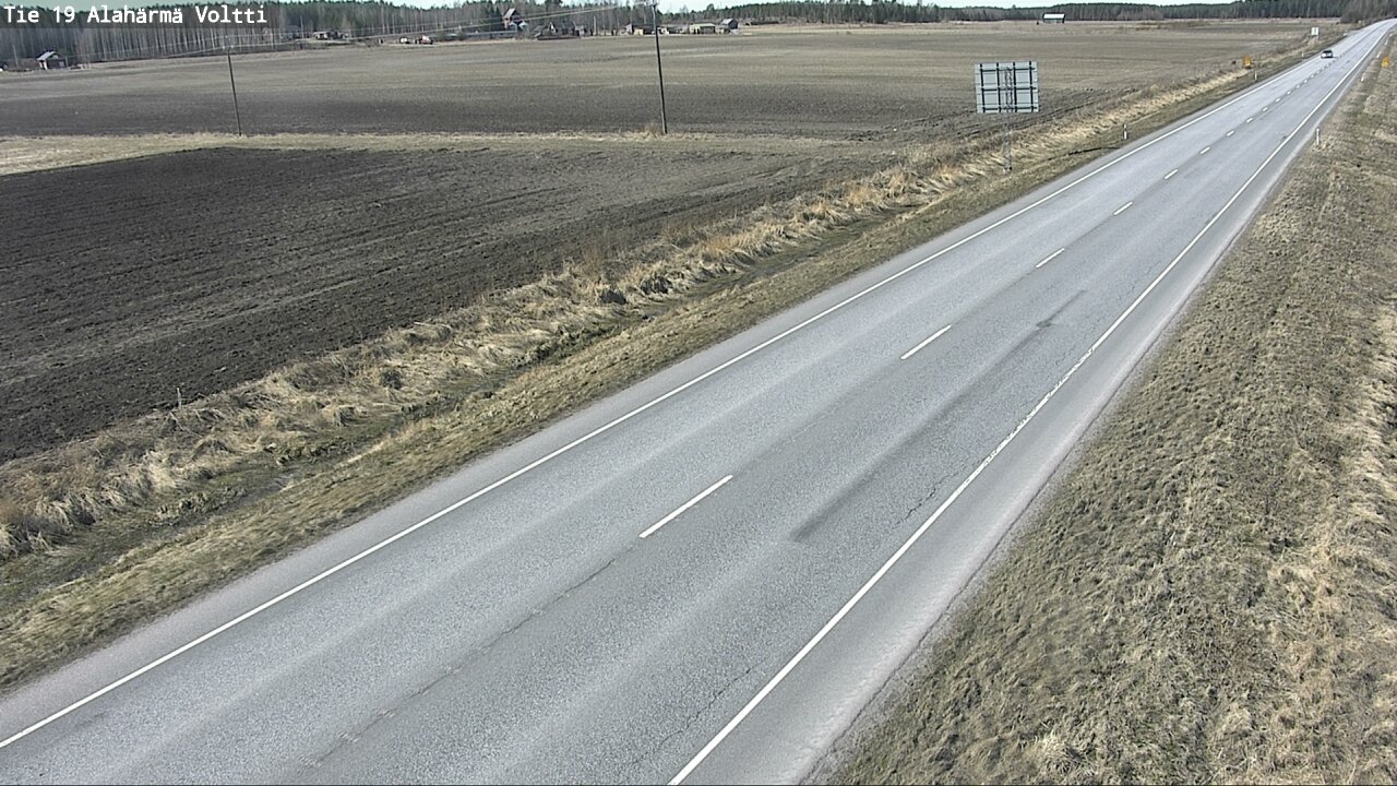 Weather Camera Image Väg 19 Alahärmä, Voltti, Kauhava, Etelä-Pohjanmaa