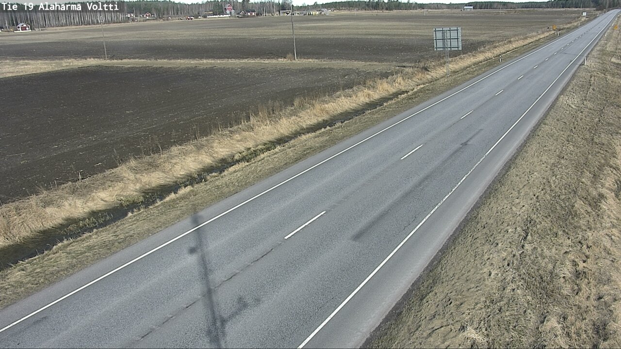 Weather Camera Image Väg 19 Alahärmä, Voltti, Kauhava, Etelä-Pohjanmaa