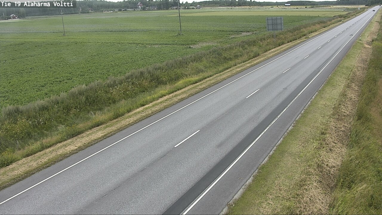 Weather Camera Image Väg 19 Alahärmä, Voltti, Kauhava, Etelä-Pohjanmaa