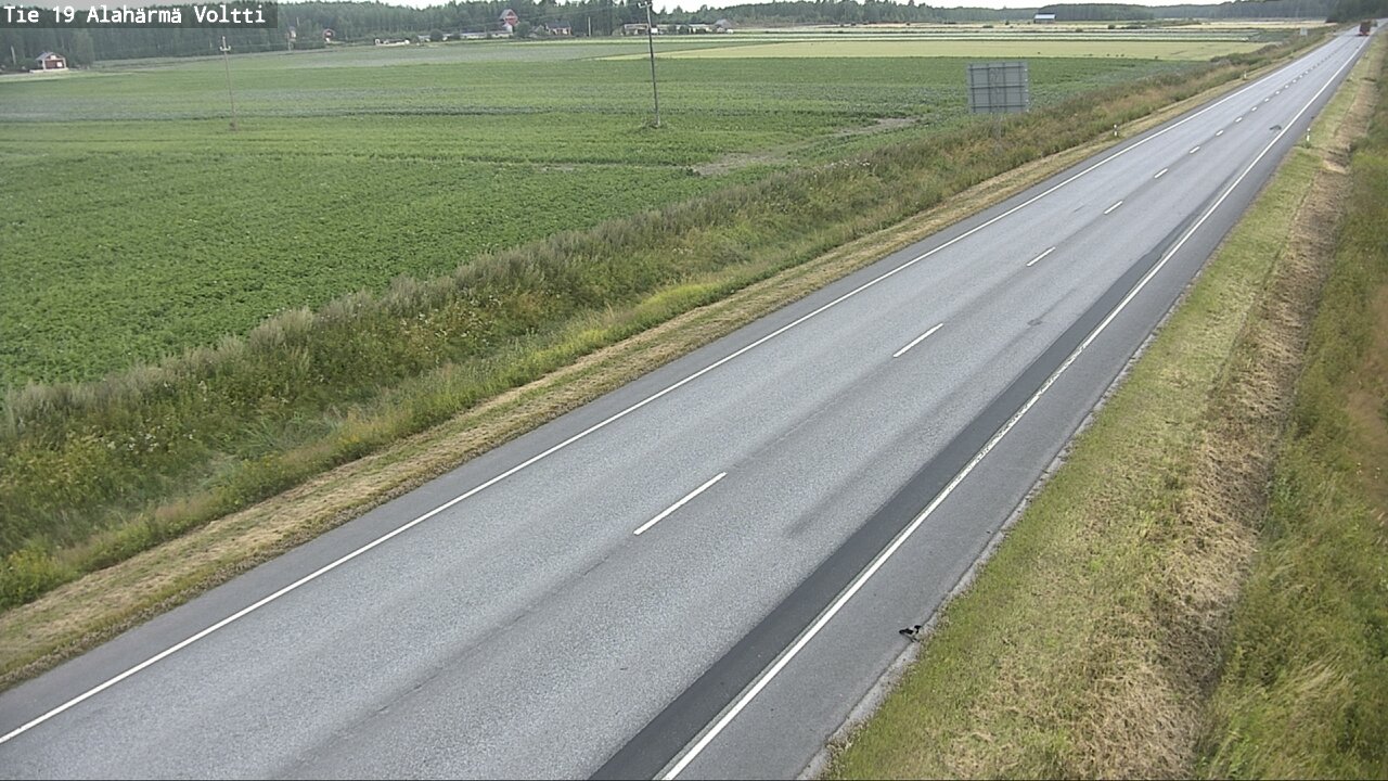 Weather Camera Image Väg 19 Alahärmä, Voltti, Kauhava, Etelä-Pohjanmaa